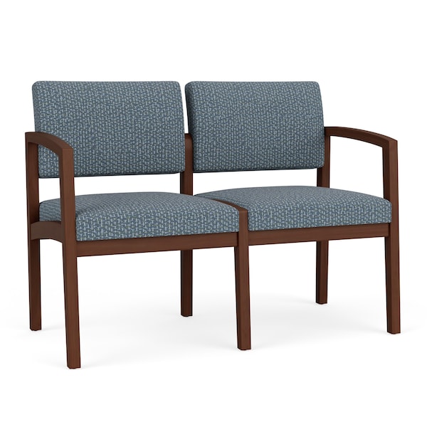 Lesro 2 Seat Tandem Seating W/ No Center Arm, 44 in W 26 in L 31.5 in H, Lenox Series LW2101 - main